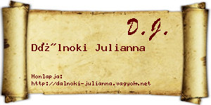 Dálnoki Julianna névjegykártya