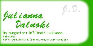 julianna dalnoki business card